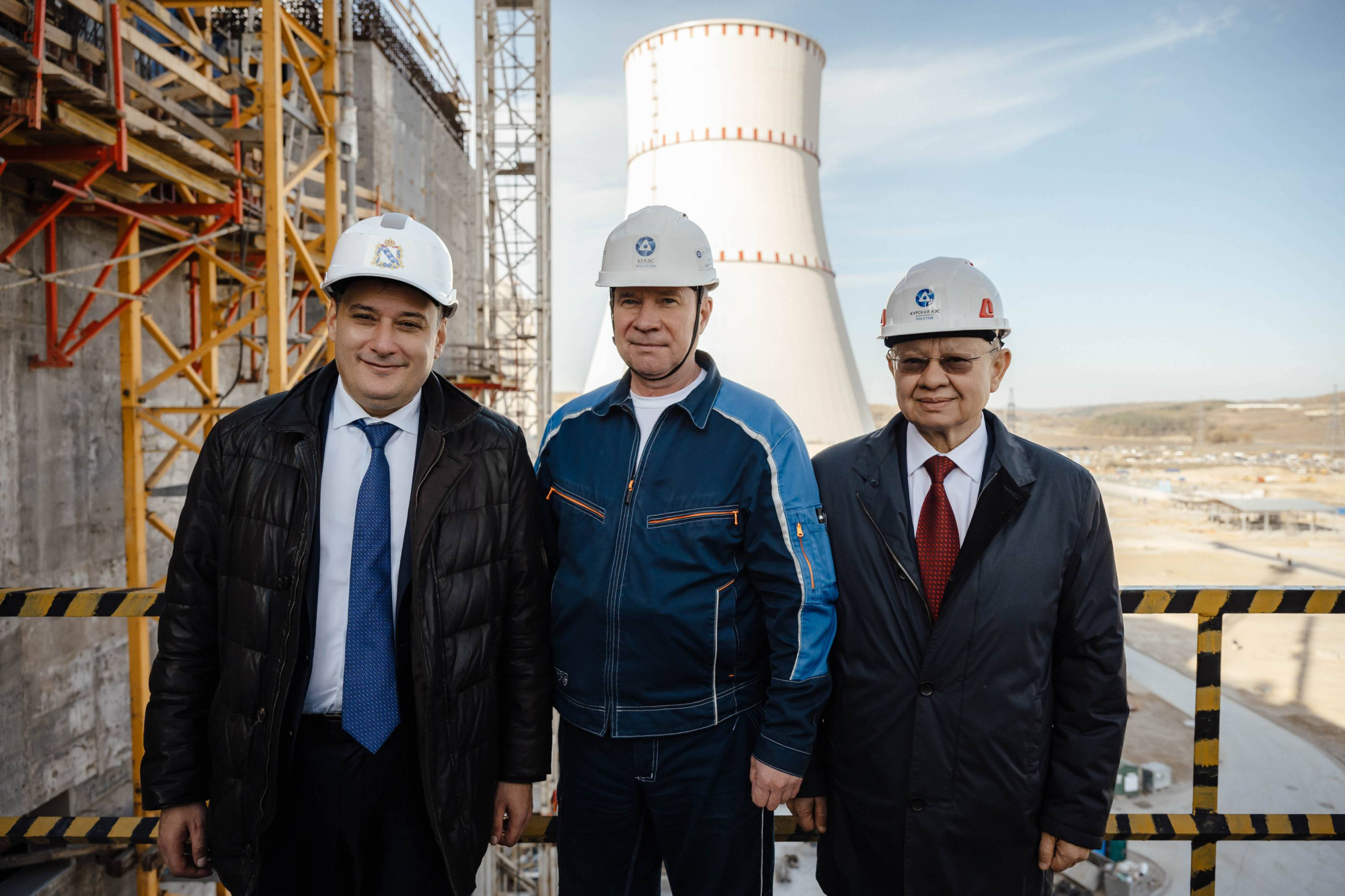 Площадку «Росатома» – Курскую АЭС-2 посетили министр строительства РФ Ирек Файзуллин и губернатор Курской области Александр Хинштейн