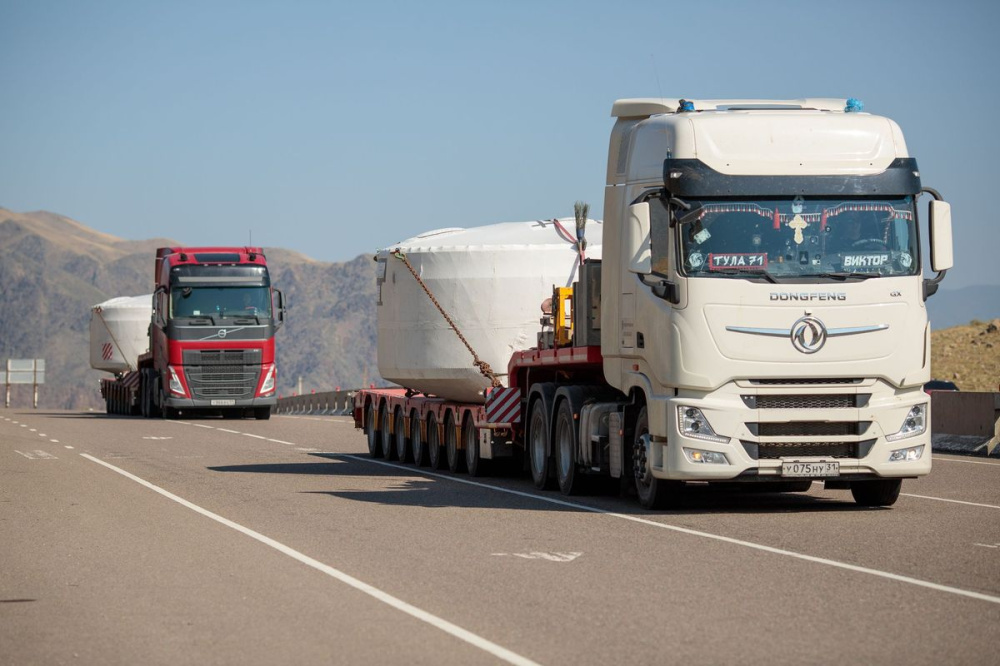 First components for construction of Rosatom wind farm delivered to Kyrgyzstan