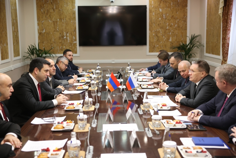 Глава «Росатома» Алексей Лихачев встретился с председателем Национального Собрания Армении Аленом Симояном