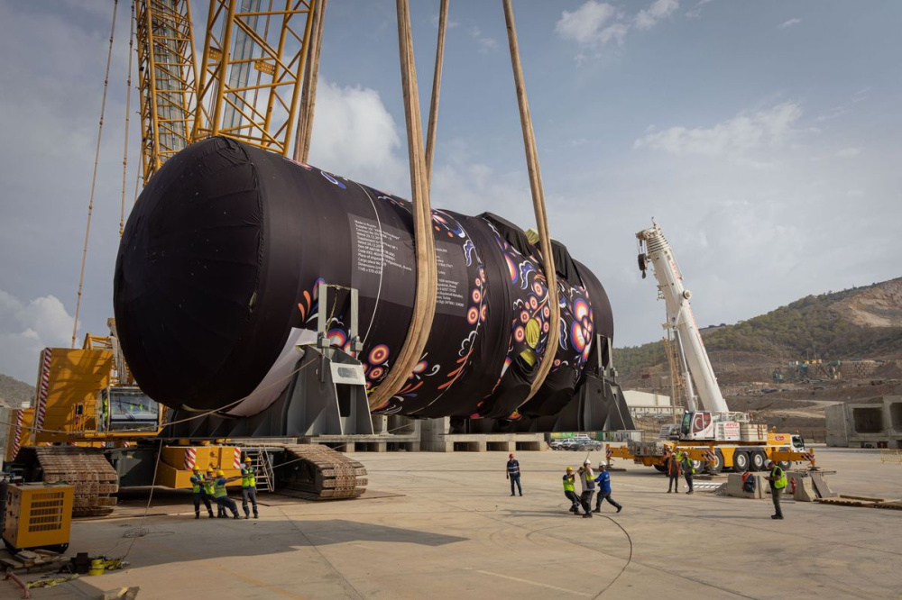Photo: The reactor vessel for Unit 4 has been delivered to the Akkuyu NPP site in Turkey