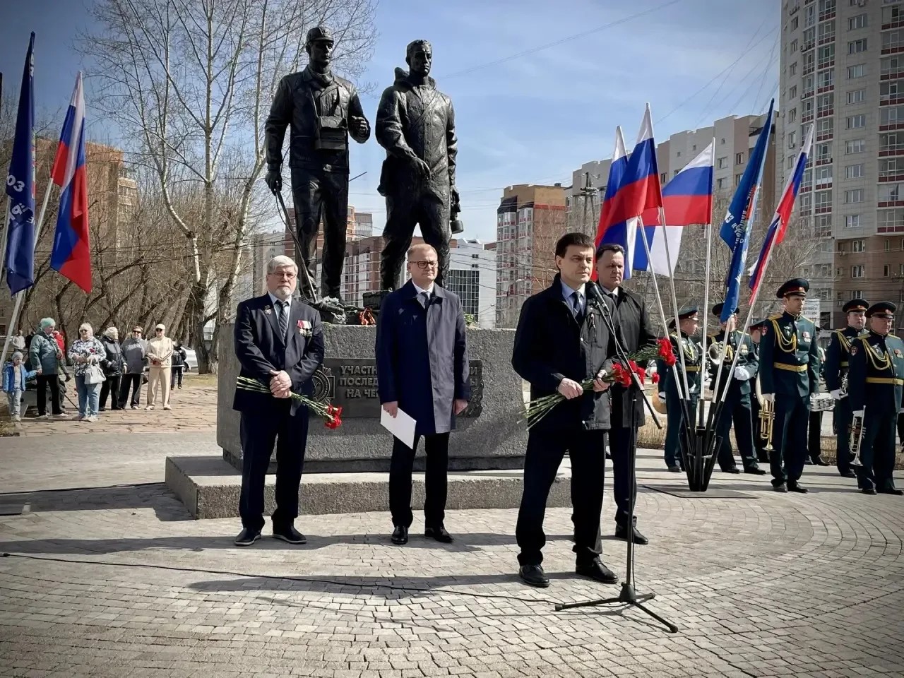 Представители «Росатома» приняли участие в открытии памятника ликвидаторам Чернобыльской аварии в Красноярске