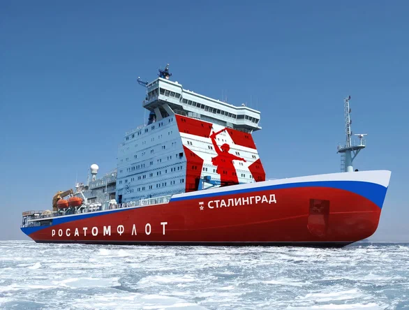 Президент России принял участие в закладке универсального атомного ледокола «Сталинград»