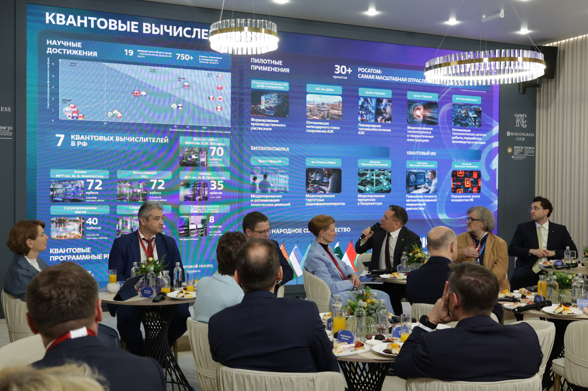 На ПМЭФ-2026 «Росатом» провел деловой завтрак, на котором был представлен проект стратегии развития квантовых вычислений в России