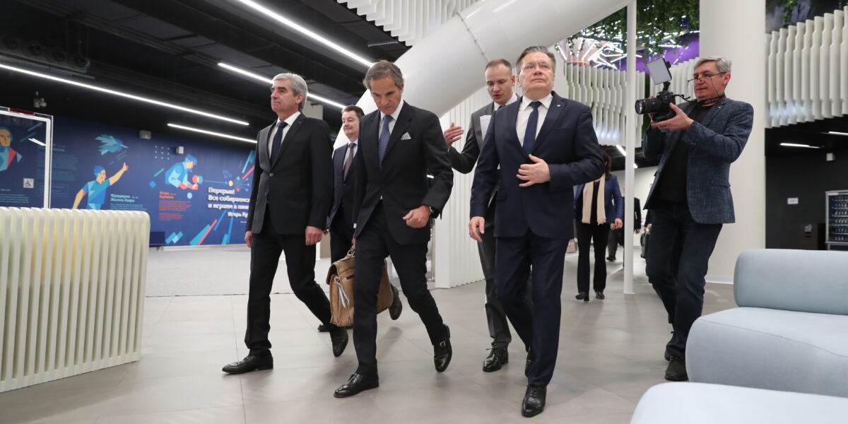 Photo: Visit of the head of the International Atomic Energy Agency Rafael Grossi