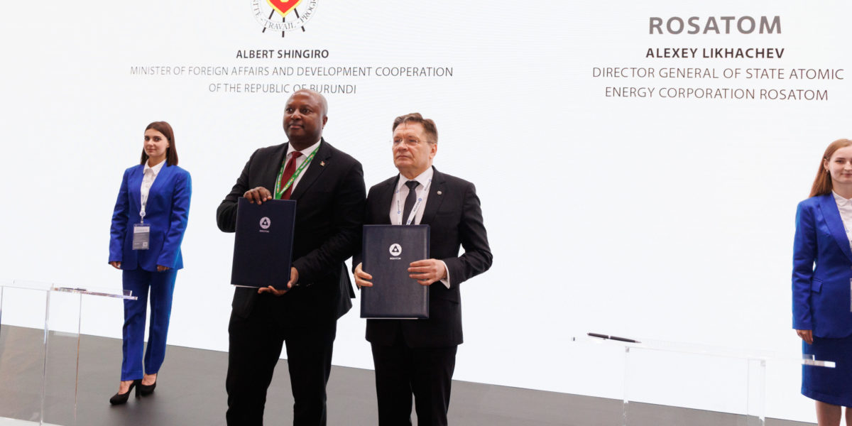 Russia and Burundi sign Memorandum on peaceful atomic energy cooperation