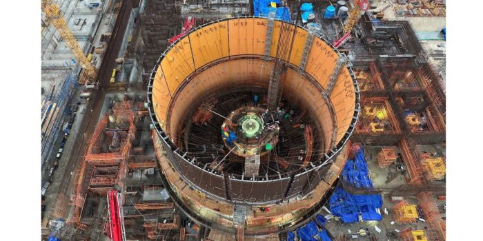 Photo: At power unit No. 2 of the El-Dabaa NPP (Egypt) being built by Rosatom, the installation of the second tier of internal protective protection has been completed