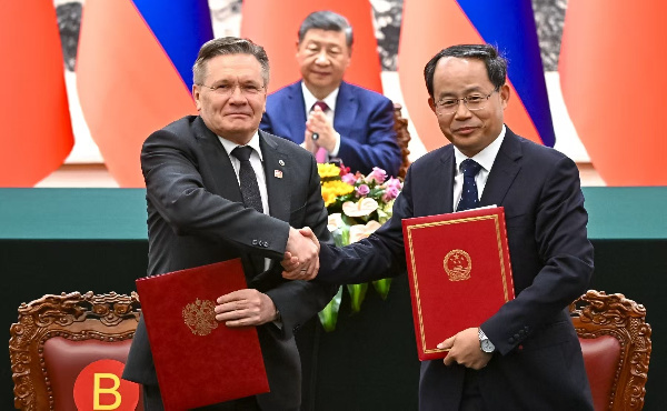 Rosatom CEO Alexey Likhachev signed three memorandums of understanding with the People's Republic of China