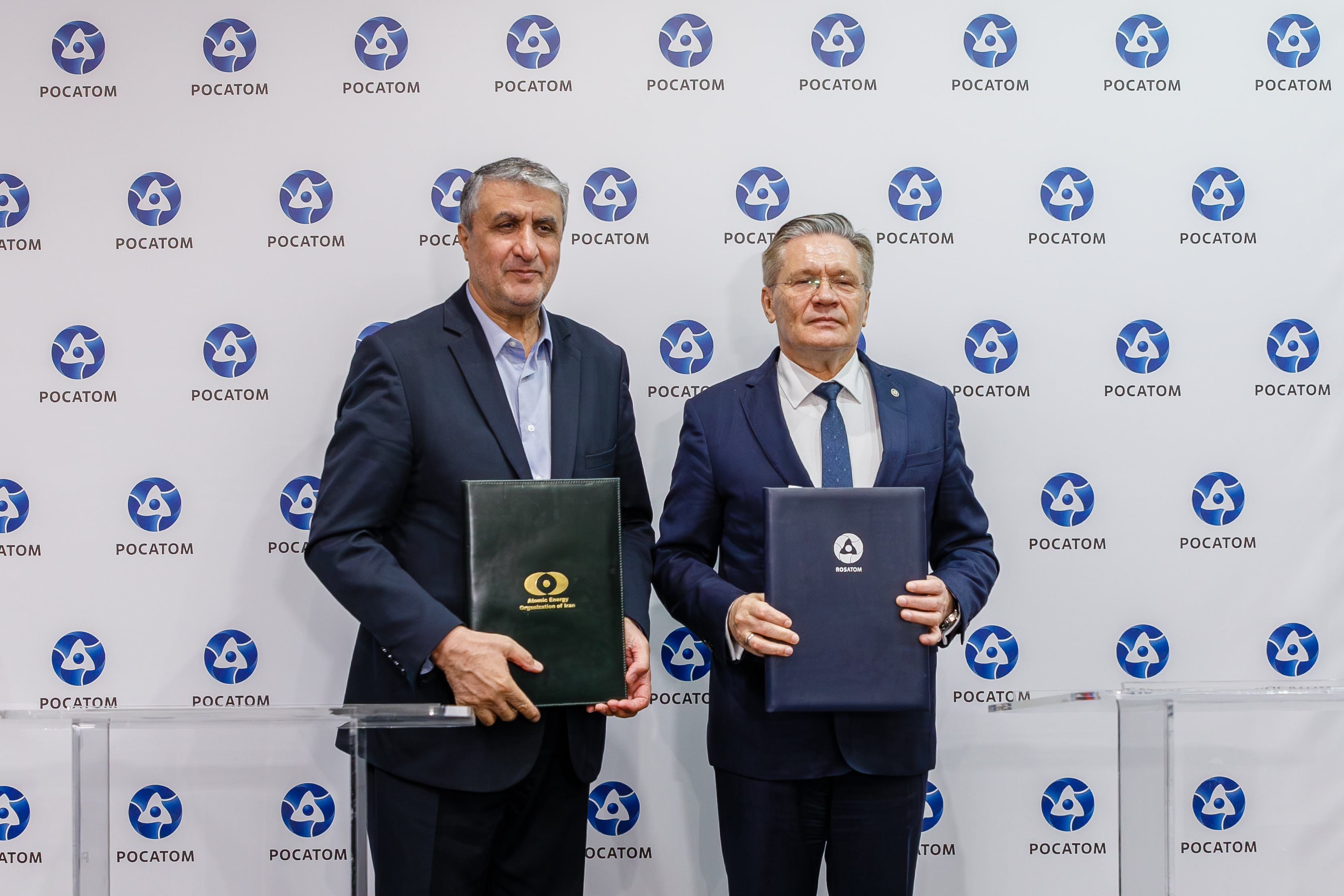 The meeting of Mr. Alexey Likhachev, Director General of Rosatom, with Mr. Mohammad Eslami, Vice President of Iran and President of the Atomic Energy Organization of Iran, took place in Moscow