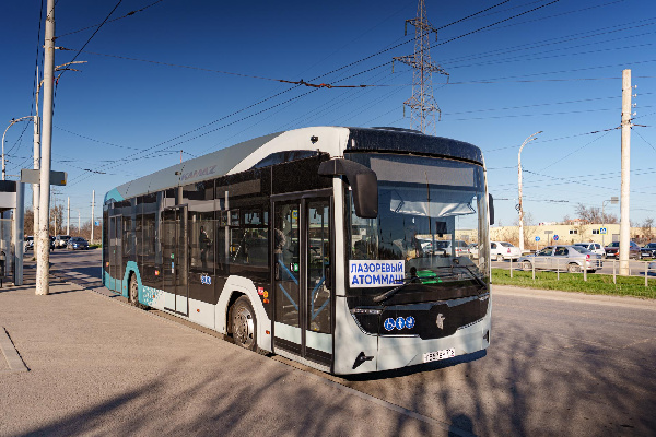 Завод «Атоммаш» запустил на корпоративном маршруте первый электробус