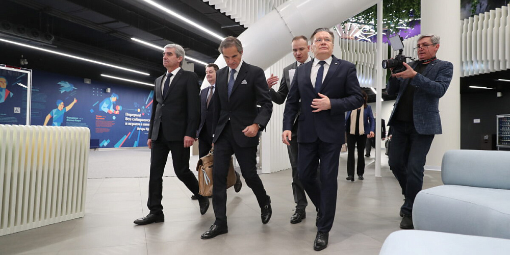 Photo: Visit of the head of the International Atomic Energy Agency Rafael Grossi