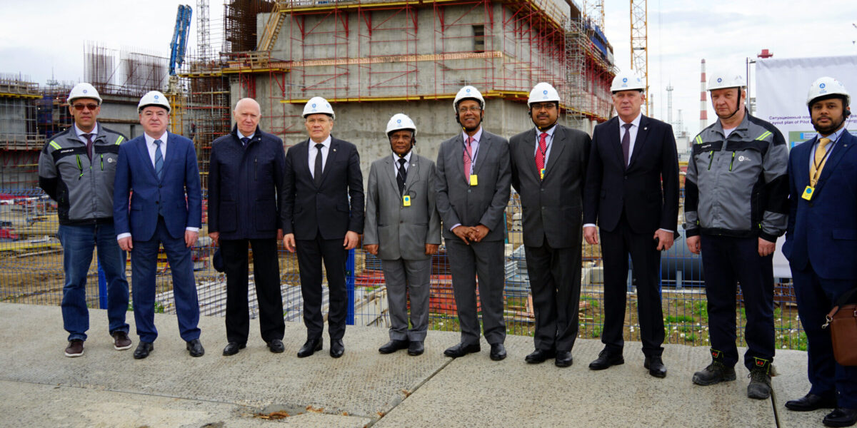 Alexey Likhachev and Ajit Kumar Mohanty visited the construction site of the world's first IV generation energy complex