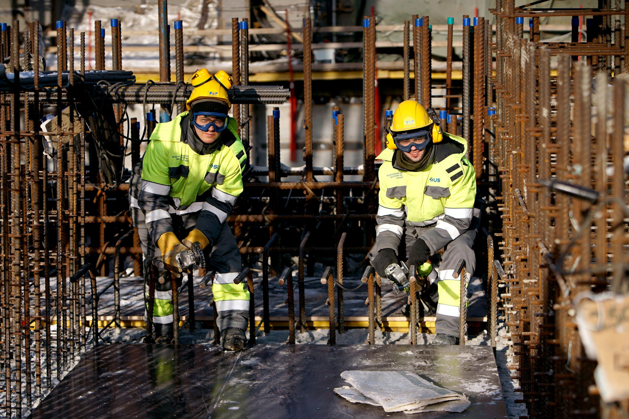 На стройплощадке энергокомплекса IV поколения в Северске завершился зимний трудовой семестр