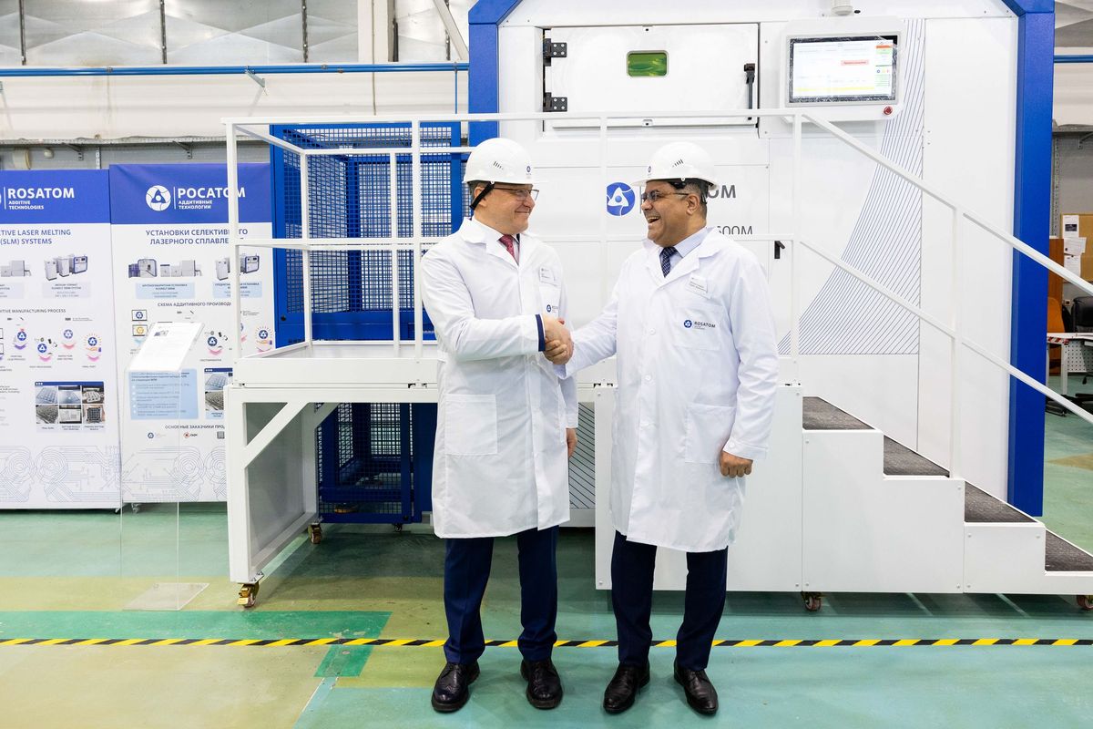 Фото: Председатель Управления по надзору за сооружением АЭС в Арабской Республике Египет посетил Центр аддитивных технологий «Росатома» в Москве
