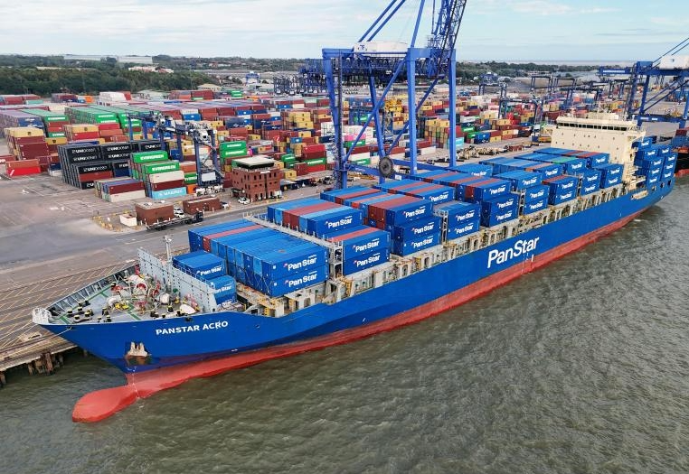 The first experimental voyage of a South Korean container ship via the Northern Sea Route is nearing completion