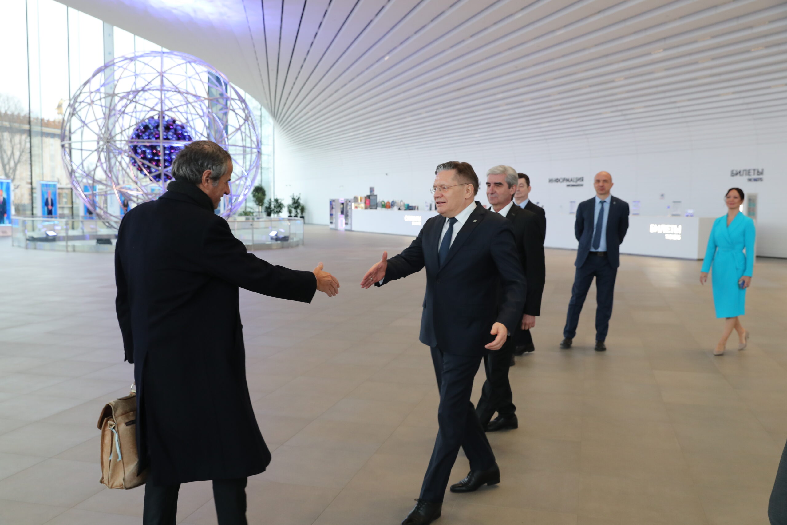 Visit of the head of the International Atomic Energy Agency Rafael Grossi111