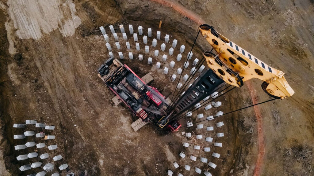 The first foundation pour at the Novolakskaya Wind Power Plant in the Republic of Dagestan