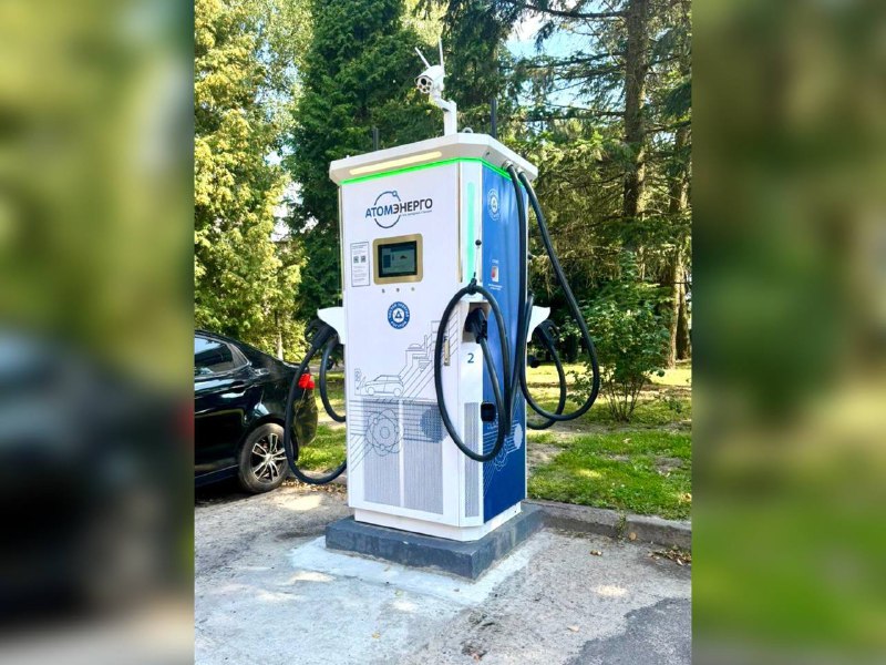 «Росатом» открыл первые электрозарядные станции для автомобилей в Курской области